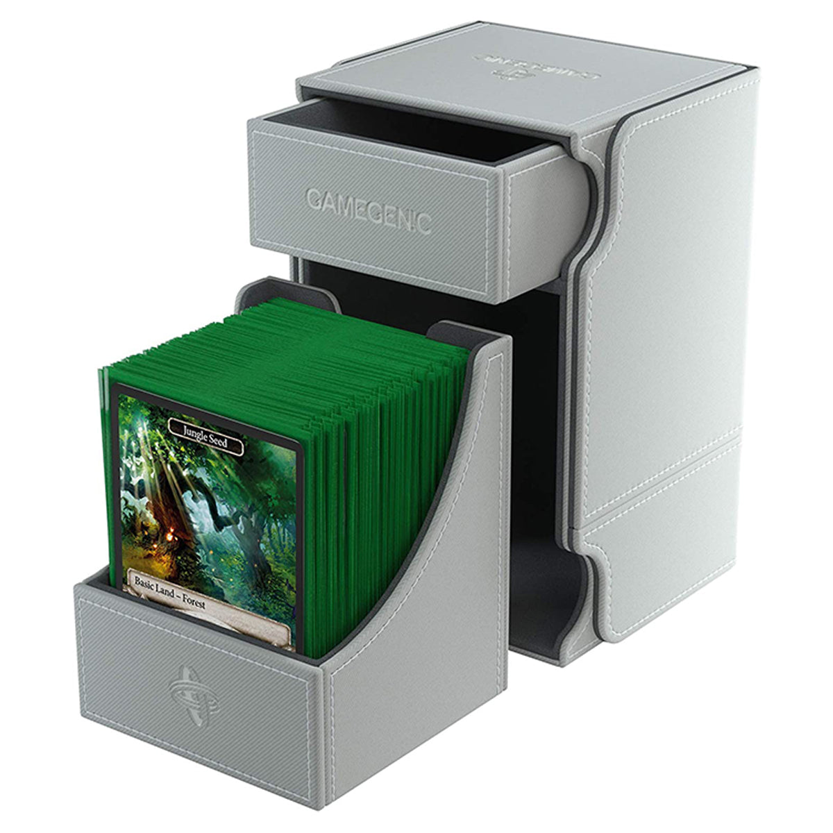 Gamegenic Watchtower Holds 100 Sleeves Convertible Deck Box White