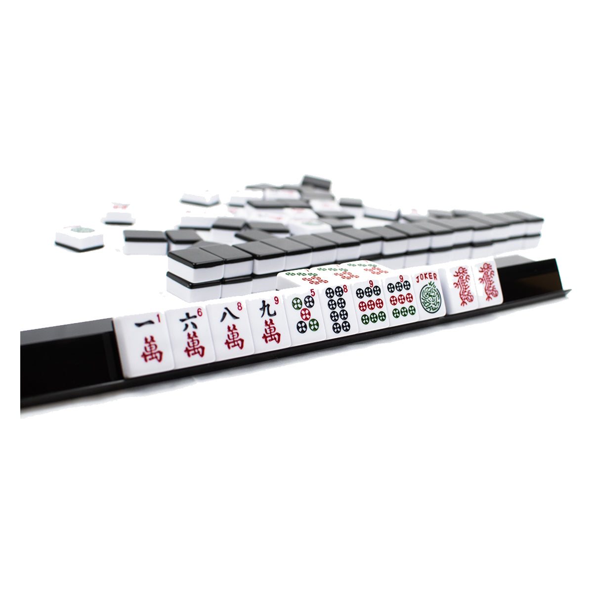 LPG Mahjong Case - American Set w/ Black Tiles and Racks