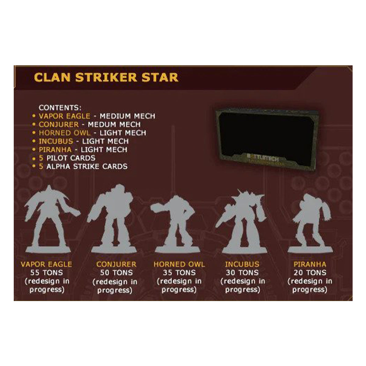 Battletech Clan Striker Star