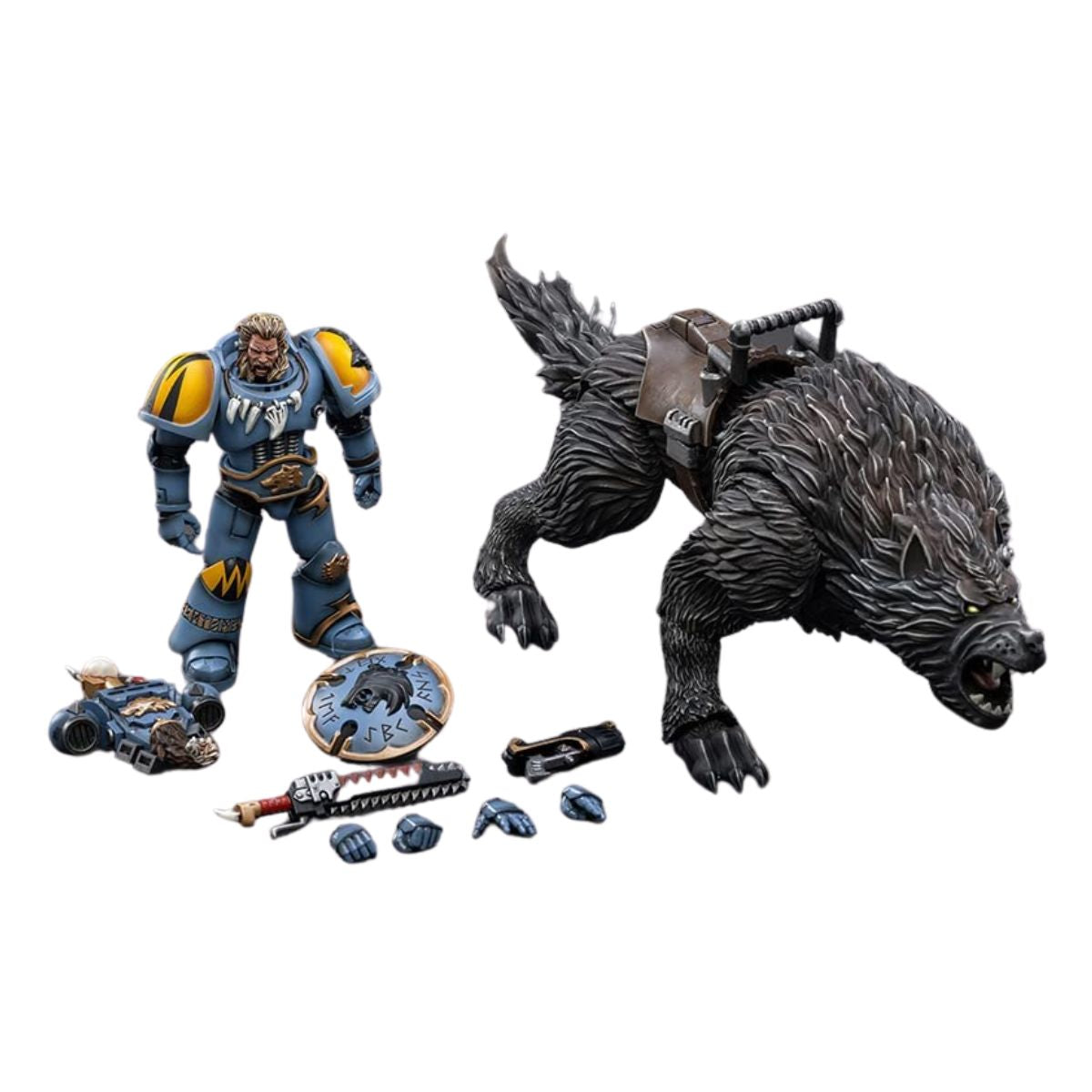 Warhammer Collectibles: 1/18 Scale Space Wolves Thunderwolf Cavalry Frode