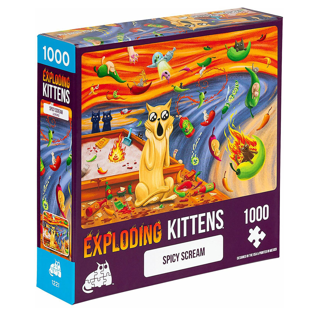 Exploding Kittens Puzzle Spicy Scream 1,000 pieces