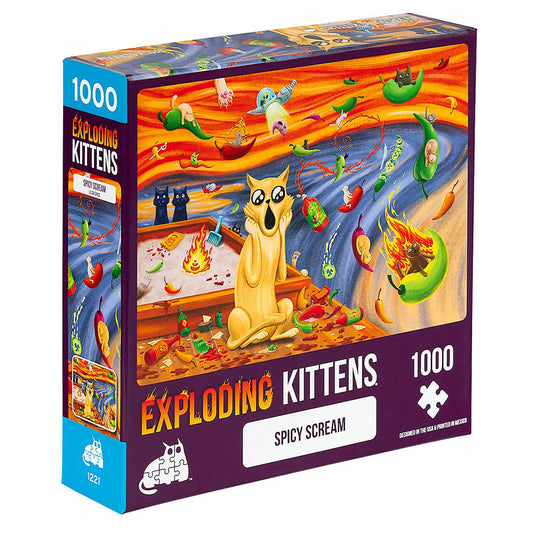 Exploding Kittens Puzzle Spicy Scream 1,000 pieces