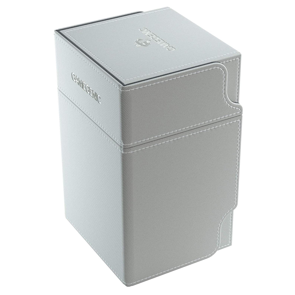 Gamegenic Watchtower Holds 100 Sleeves Convertible Deck Box White