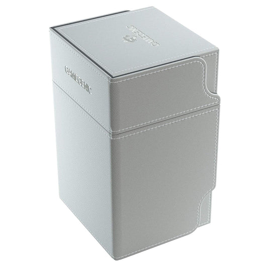 Gamegenic Watchtower Holds 100 Sleeves Convertible Deck Box White