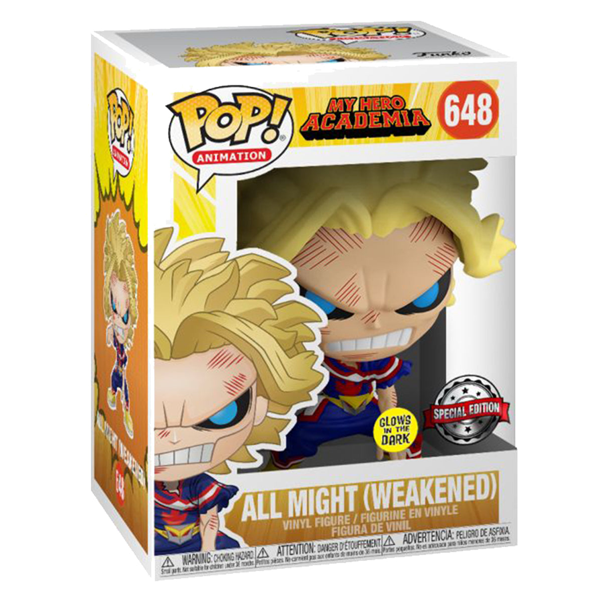 My Hero Academia - All Might Weakened Glow Pop! Vinyl