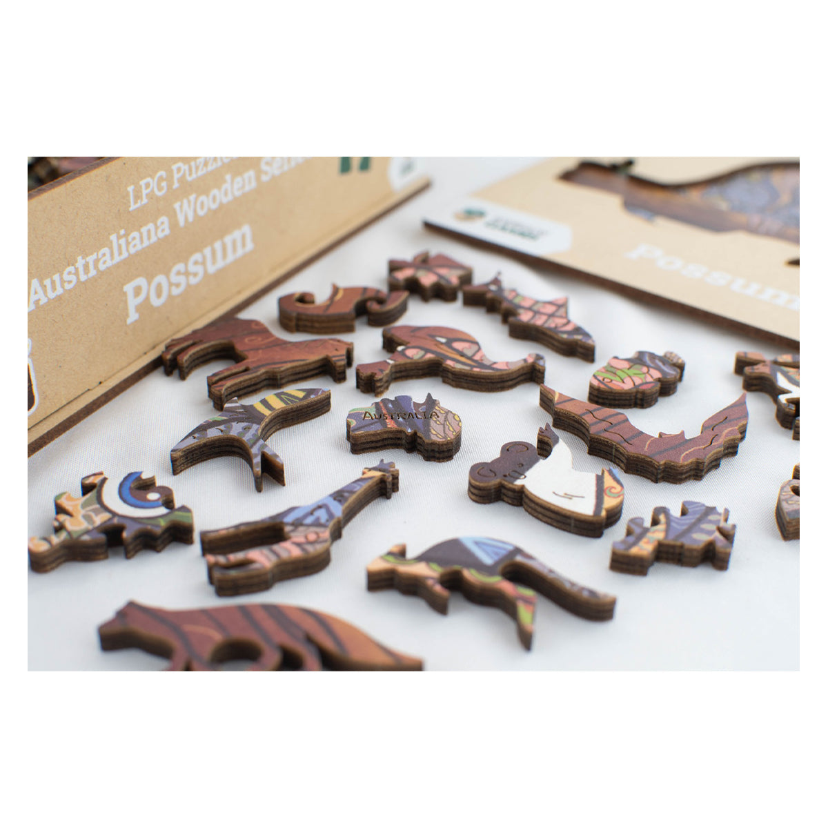 LPG Wooden Puzzle Australiana Series 01 - Possum