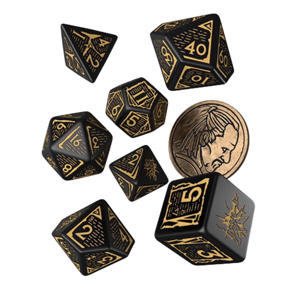 Witcher Dice Set Vesemir The Old Wolf