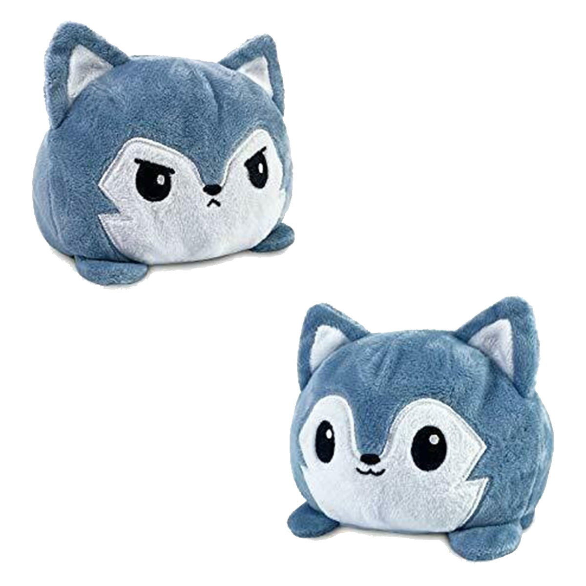 Reversible Plushie Wolf Gray/White