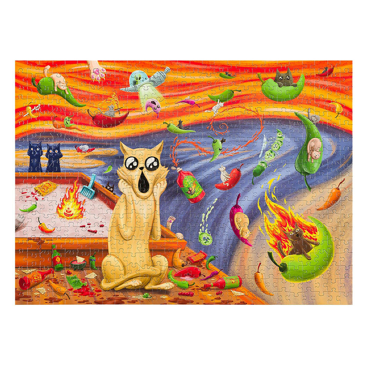 Exploding Kittens Puzzle Spicy Scream 1,000 pieces