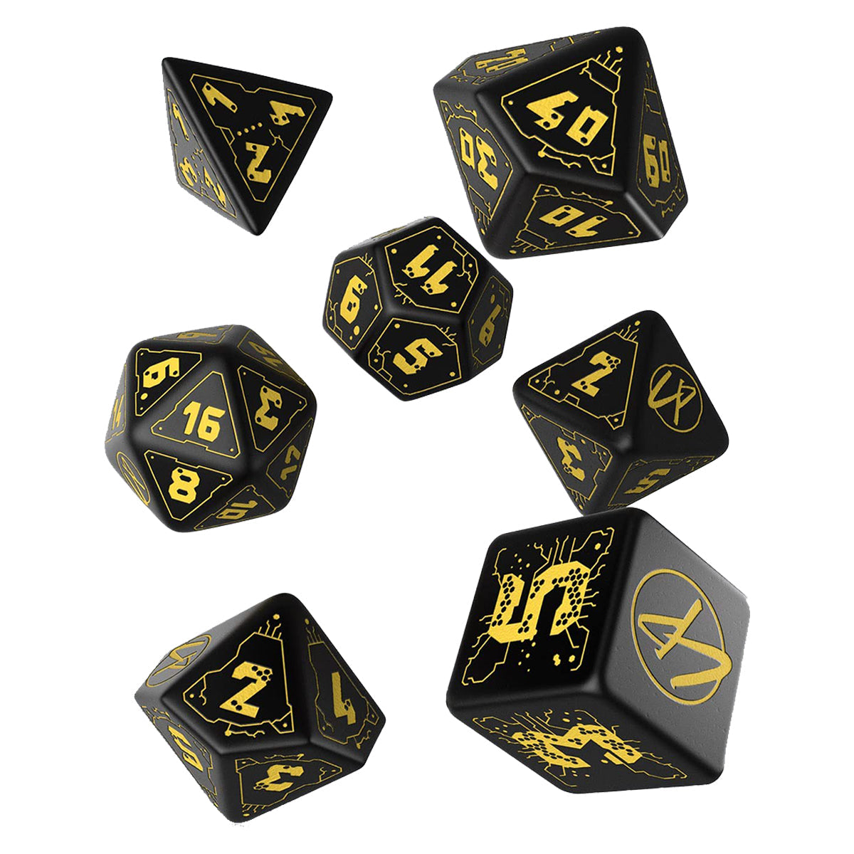 Q Workshop Cyberpunk Red Dice Set: Wet Work Dice Set 7