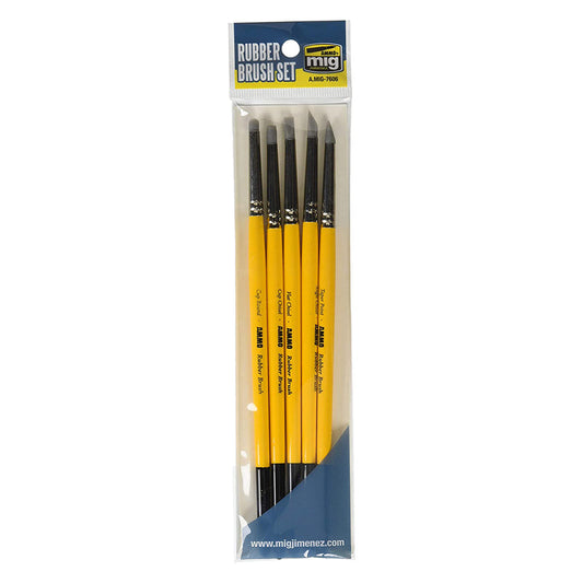 Ammo by MIG Brushes Rubber Brush Set