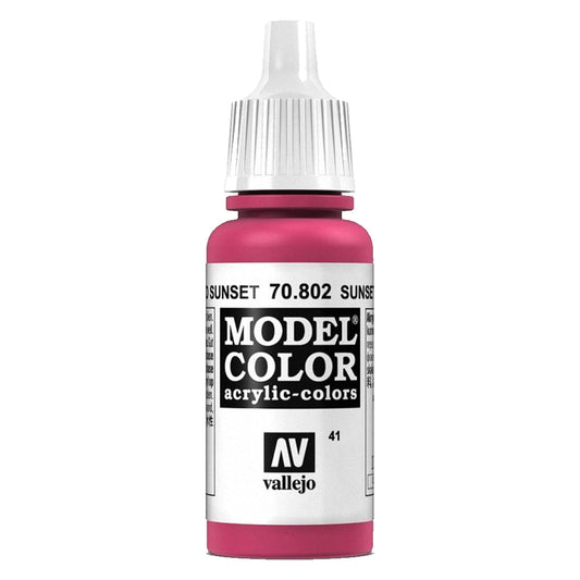 Vallejo Model Colour - Sunset Red 17 ml