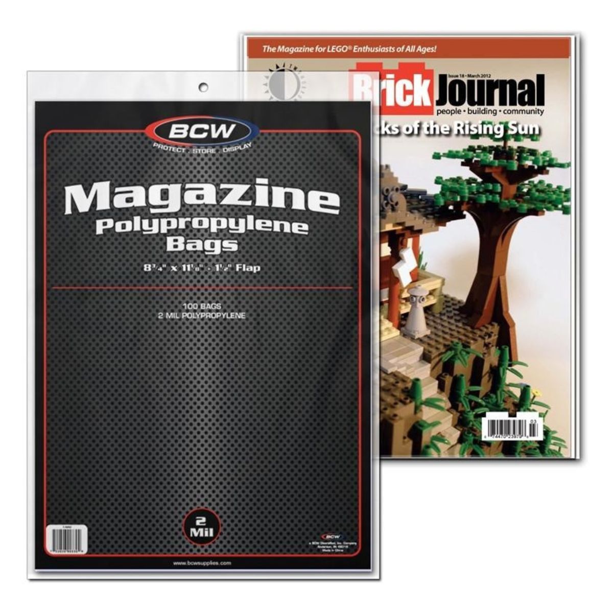 BCW Magazine Bags (8" 3/4 x 11" 1/8) (100 Bags Per Pack)