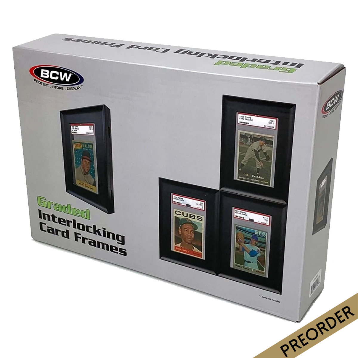 BCW Interlocking Graded Card Frames Black (4 Frames Per Pack)