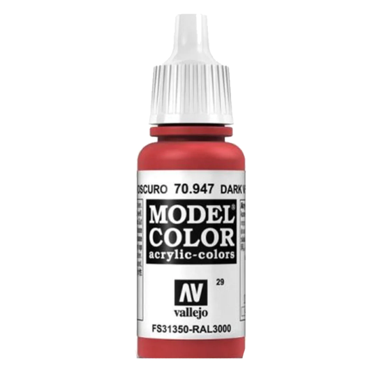 Vallejo Model Colour - Dark Vermillion 17 ml