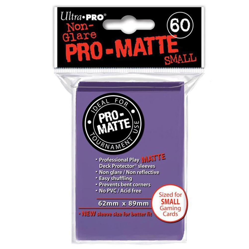 ULTRA PRO Deck Protector Sleeves Pro Matte Purple Small 60ct 62 x 89 mm
