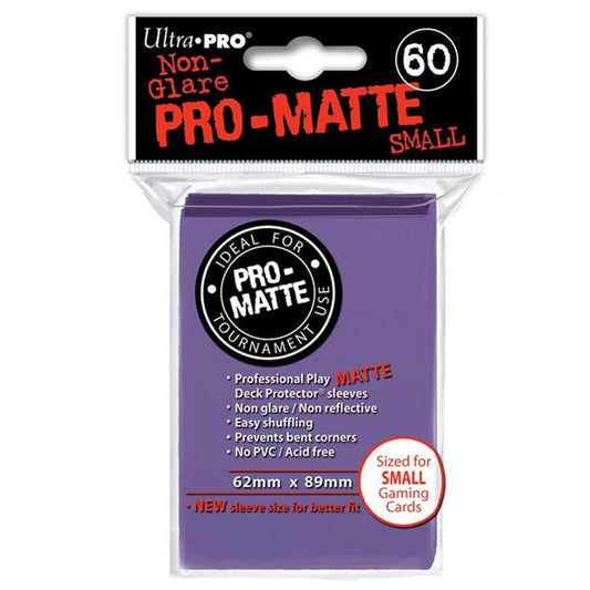 ULTRA PRO Deck Protector Sleeves Pro Matte Purple Small 60ct 62 x 89 mm