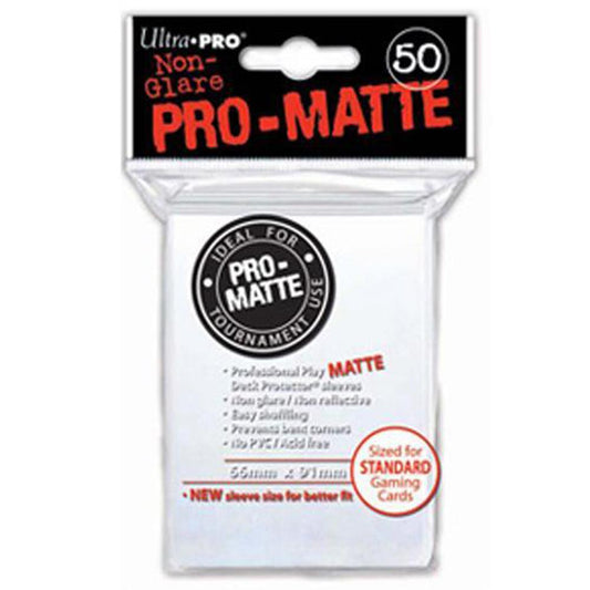 ULTRA PRO Pro Matte Non-Glare White Standard 50ct 66x91