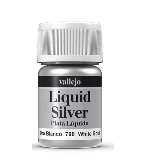 Vallejo Model Colour - Metallic Liquid White Gold (Alcohol Base) 35 ml