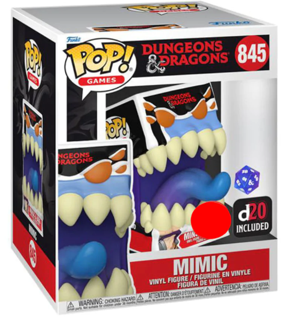 Dungeons & Dragons Mimic 6" Pop Vinyl Dice RS
