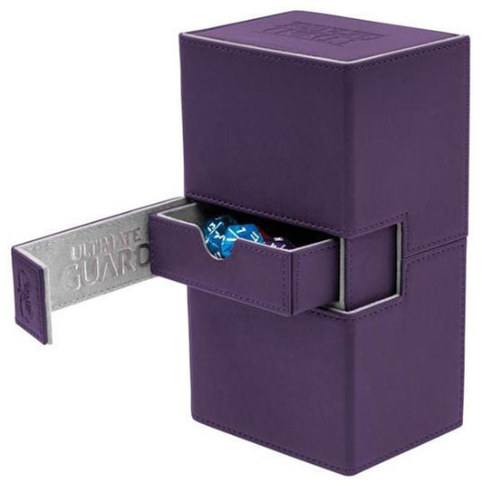 Deck Box Ultimate Guard Twin Flip n Tray Deck Case 160+ XENOSKIN Purple