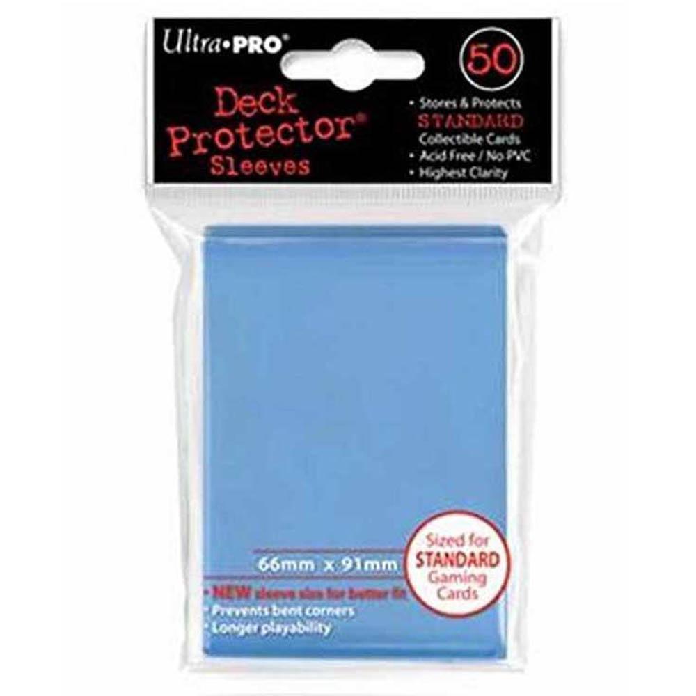 ULTRA PRO Deck Protector Sleeves Standard 50ct 66 x 91 Light Blue MTG Pokemon