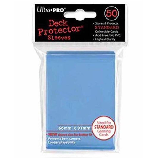 ULTRA PRO Deck Protector Sleeves Standard 50ct 66 x 91 Light Blue MTG Pokemon