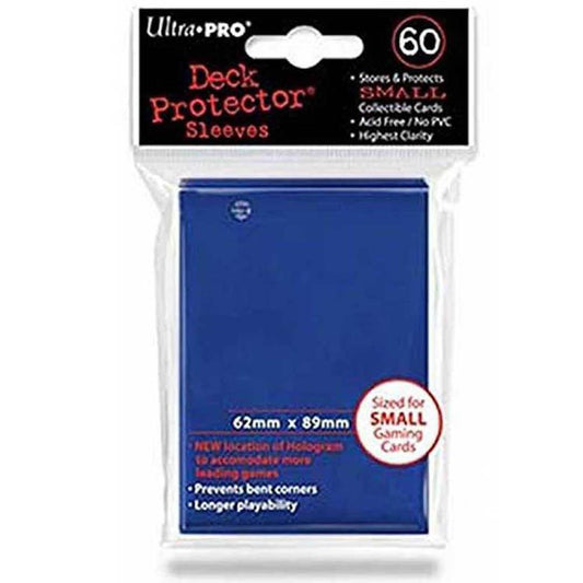 ULTRA PRO Deck Protector Sleeves Small 60ct 62 x 89 Blue Yugioh