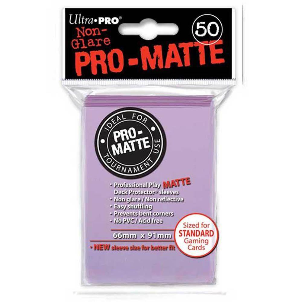 ULTRA PRO Deck Protector Sleeves Pro Matte Non-Glare Lilac Standard 50ct 66 x 91