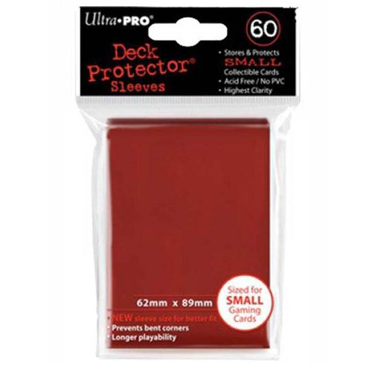ULTRA PRO Deck Protector Sleeves Small 60ct 62 x 89 Imperial Red