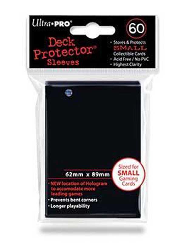 ULTRA PRO Deck Protector Sleeves Small 60ct 62 x 89 Black