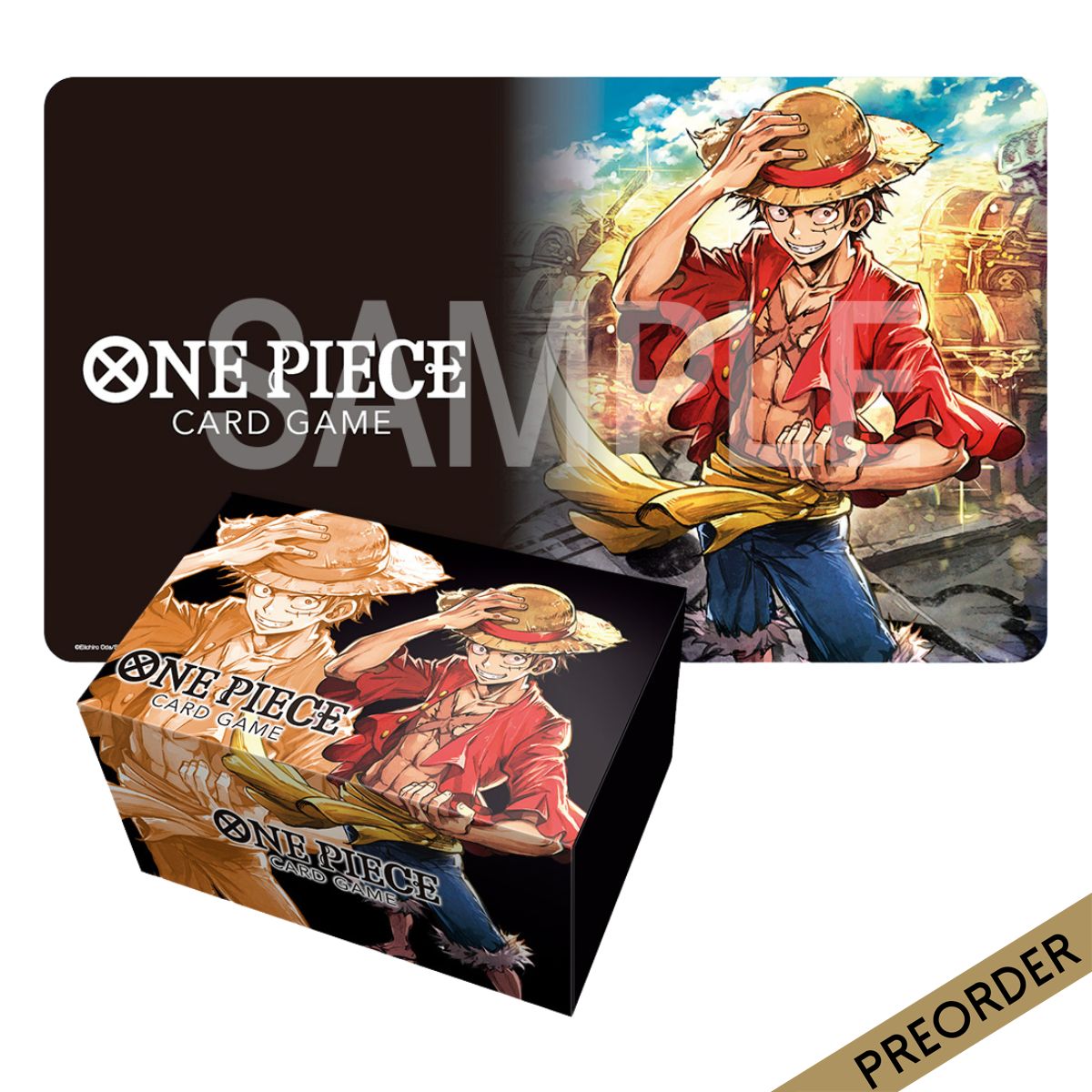 One Piece Card Game Playmat and Storage Box Set Monkey.D.Luffy