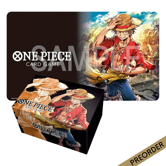One Piece Card Game Playmat and Storage Box Set Monkey.D.Luffy