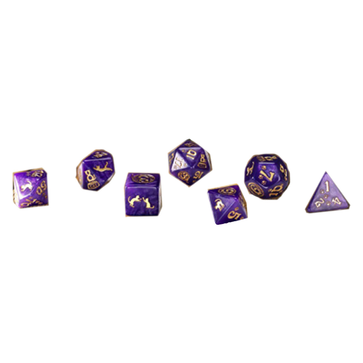 Q Workshop Cats Dice Set - Purrito Dice Set 7
