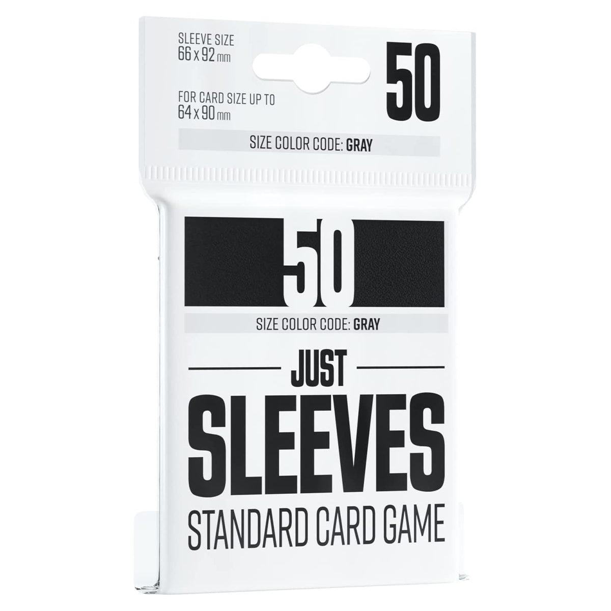Gamegenic Just Sleeves Standard Card Game Black 50ct
