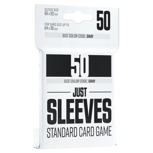 Gamegenic Just Sleeves Standard Card Game Black 50ct