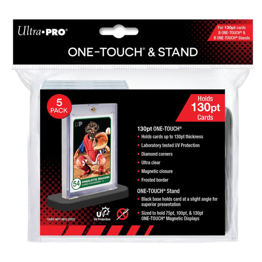 ULTRA PRO ONE TOUCH STAND- 130pt One Touch & Stand 5PK