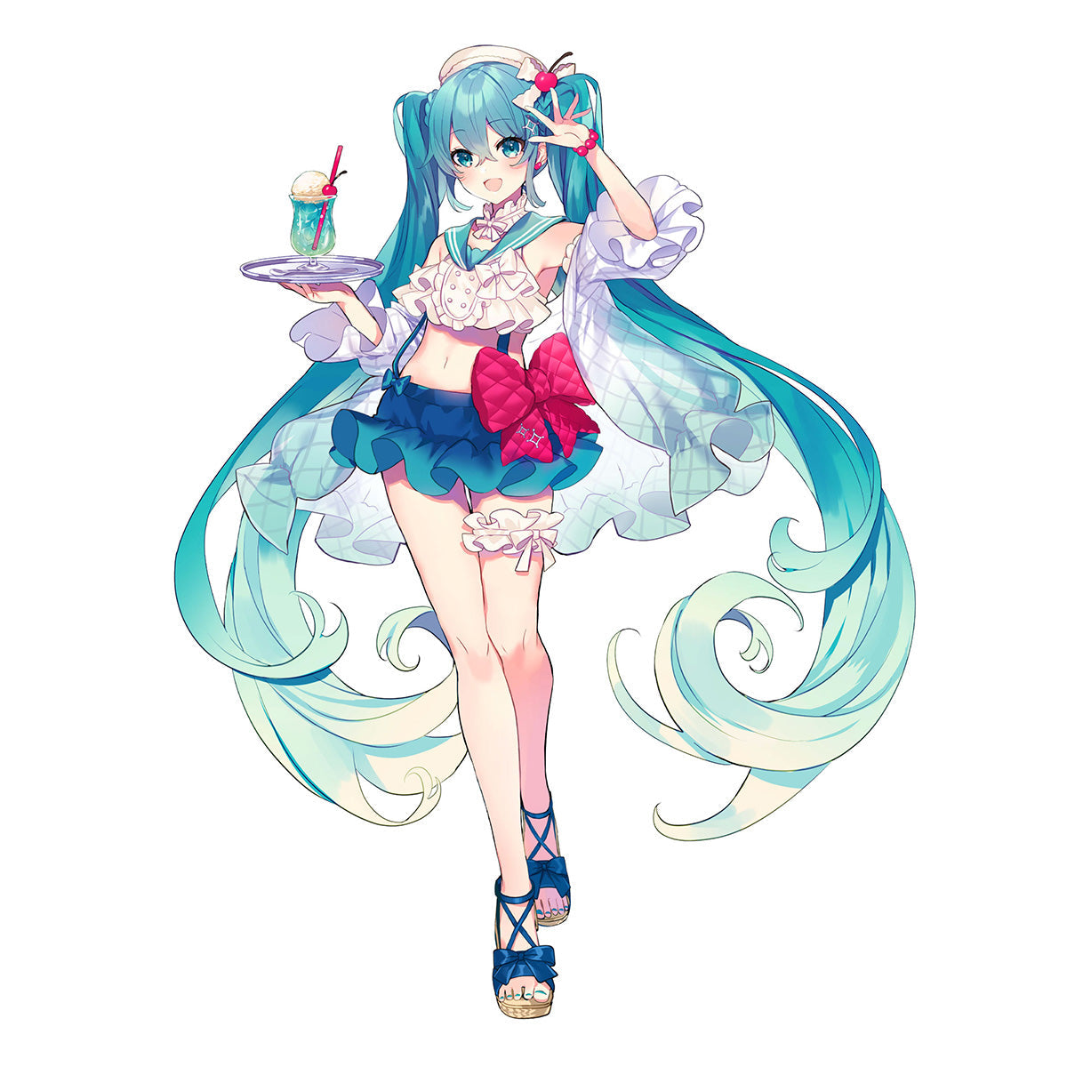 Hatsune Miku Exceed Creative Figure Hatsune Miku SweetSweets Series Melon Soda Float
