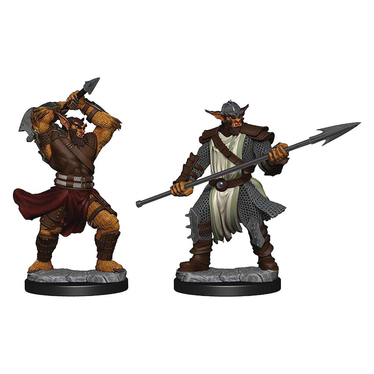 Critical Role Unpainted Miniatures Bugbear Fighter Male 2ct