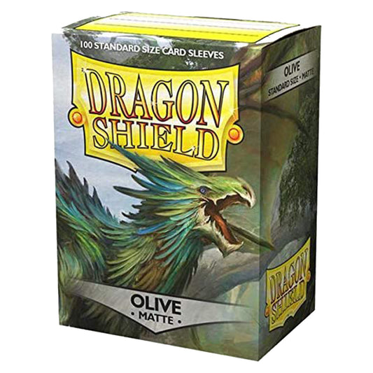 Dragon Shield Standard 100ct Olive MATTE 63x88mm Sleeves