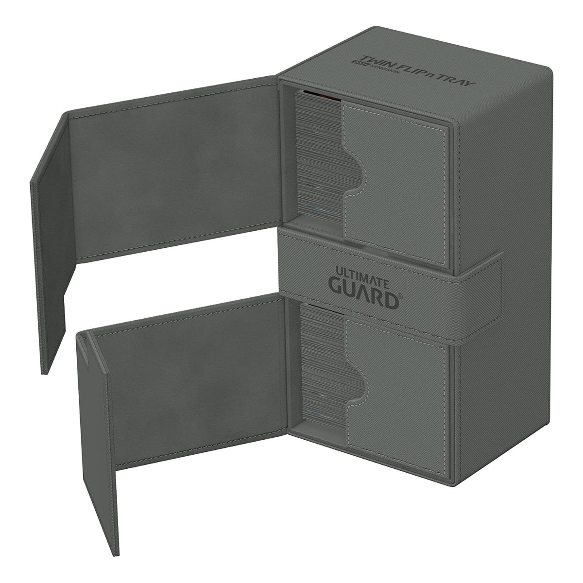 Ultimate Guard Twin Flip n Tray 200+ XenoSkin Monocolor Grey Deck Box