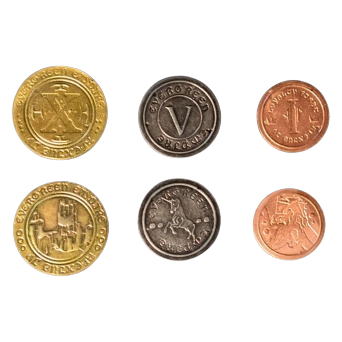 Metal Coins Roman Numeral 50 coins per set
