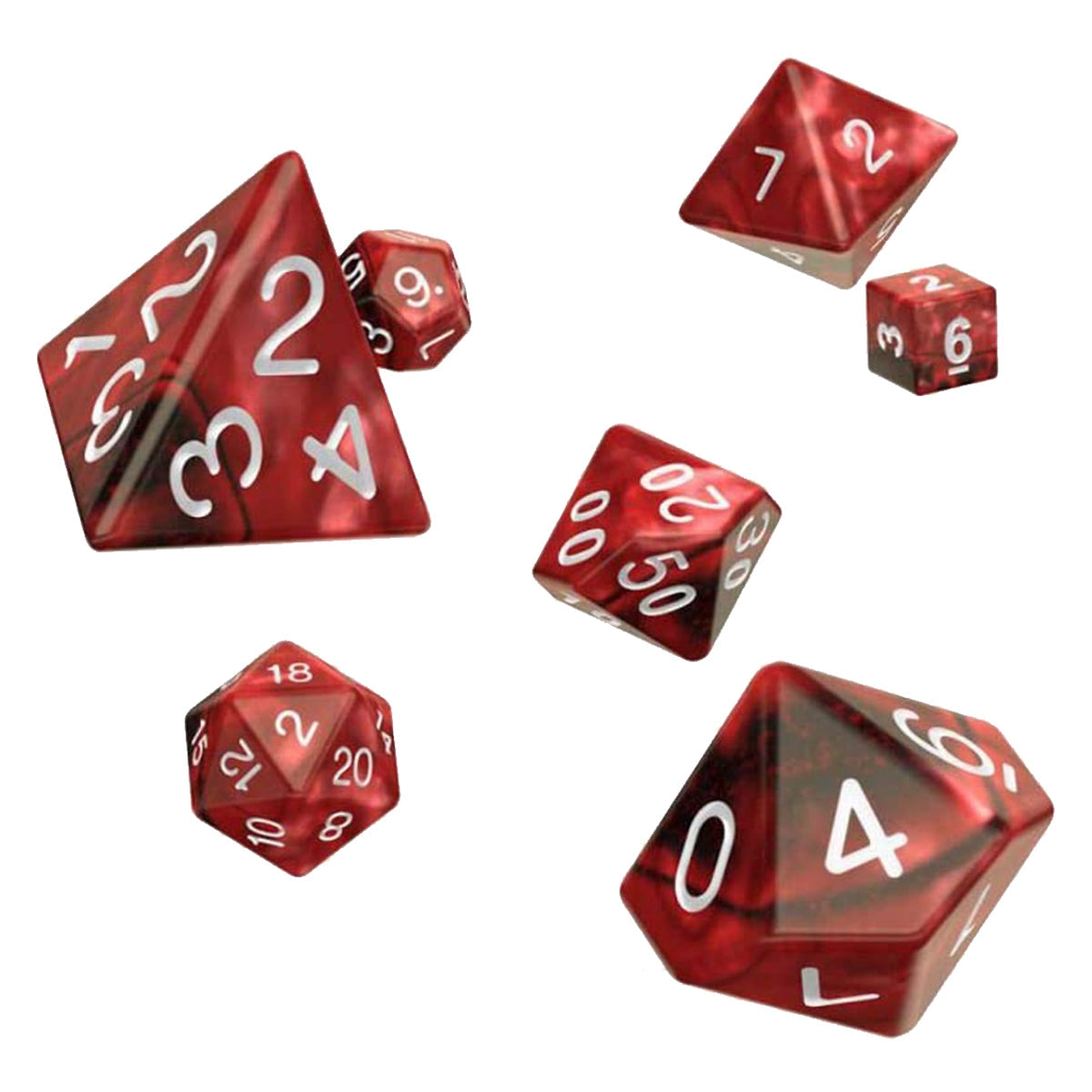 Oakie Doakie Dice RPG Set GemiDice - Vampire 7pc