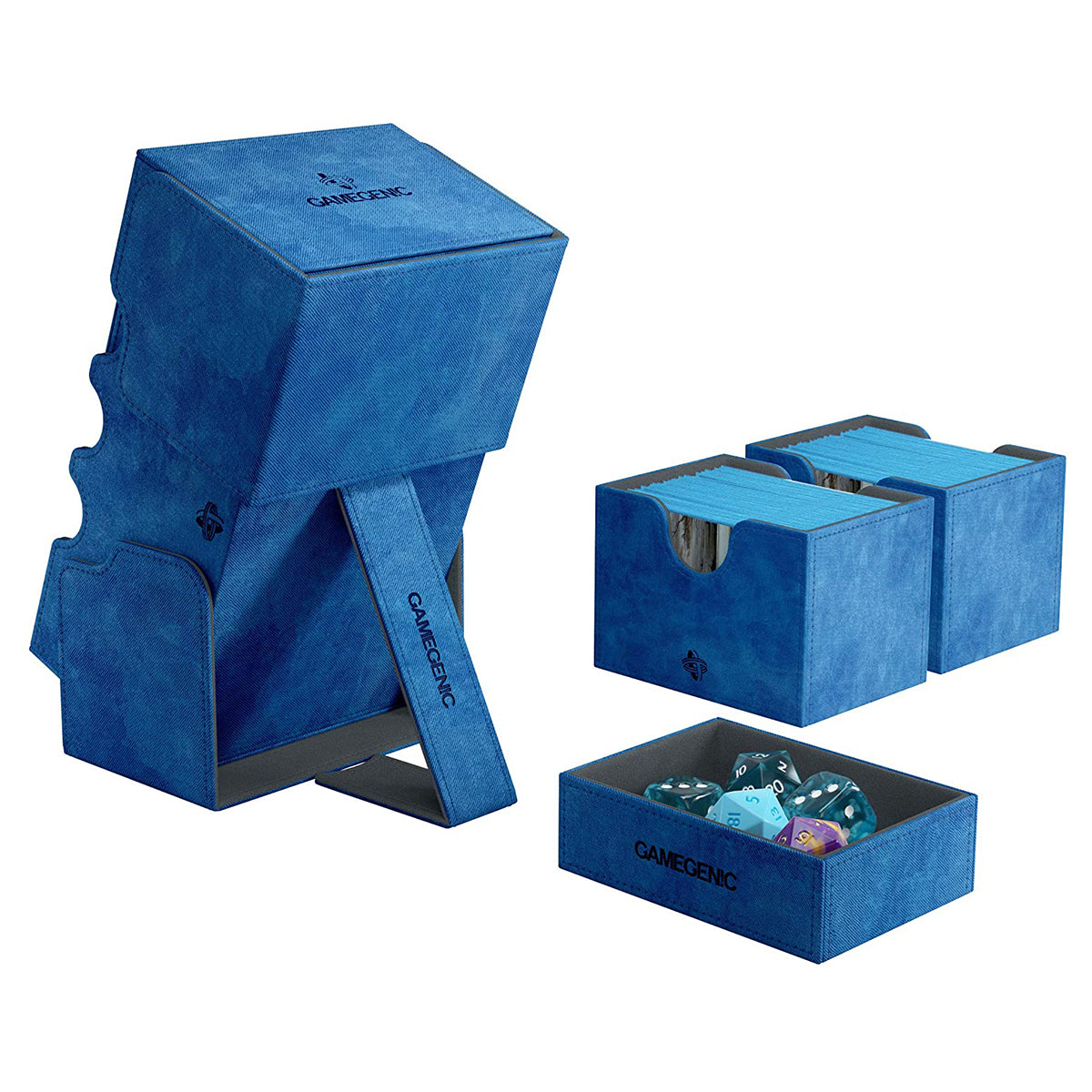 Gamegenic Stronghold 200+ Convertible Blue Deck Box