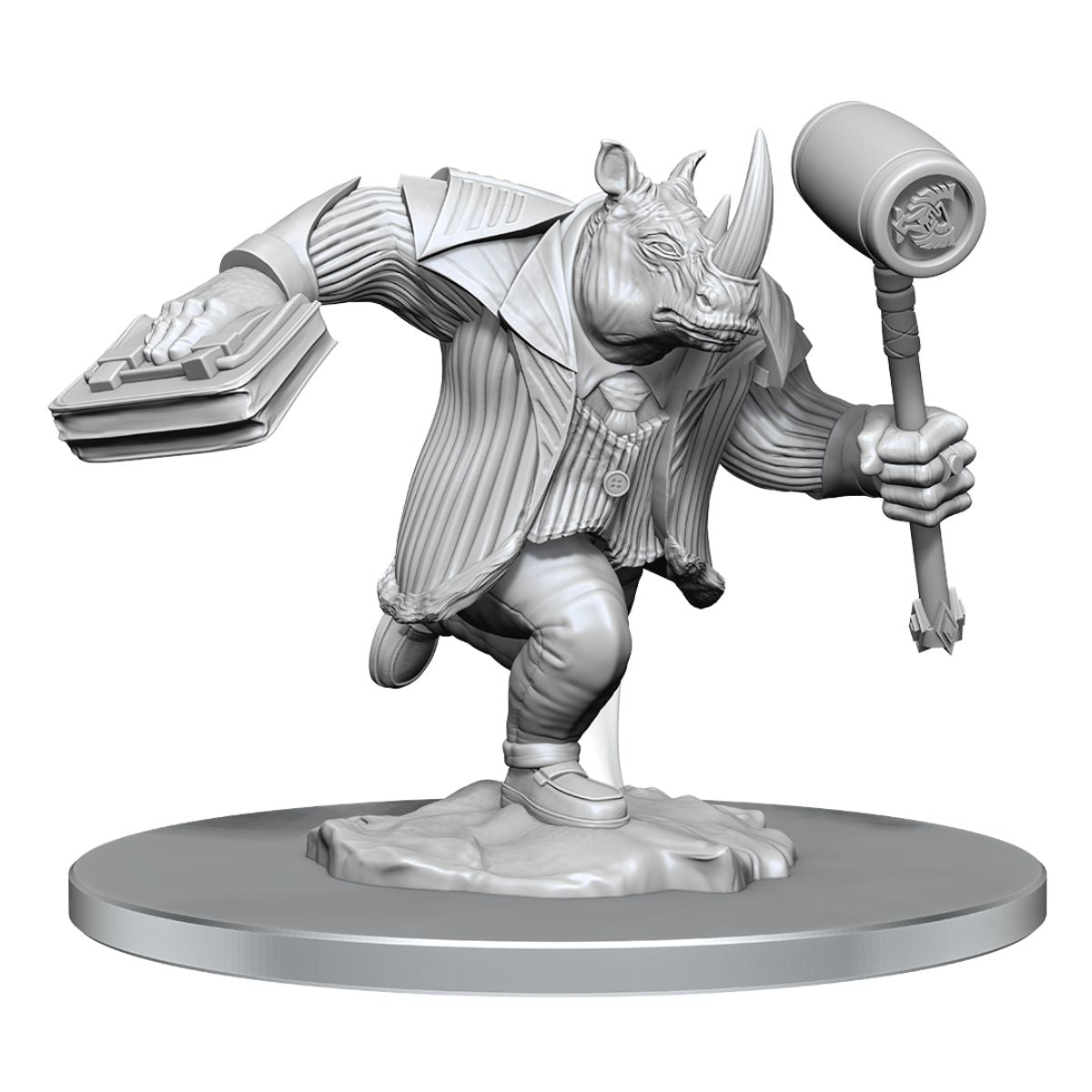 Magic The Gathering Unpainted Miniatures Freelance Muscle and Rhox Pummeler