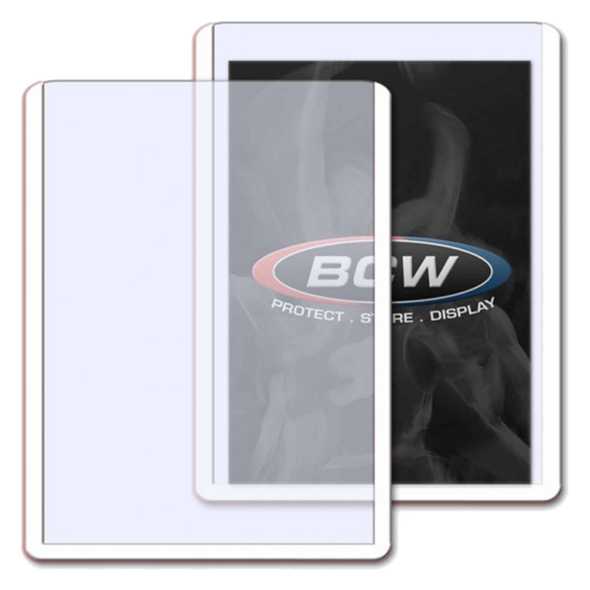 BCW Topload Card Holder Border White 3" x 4"