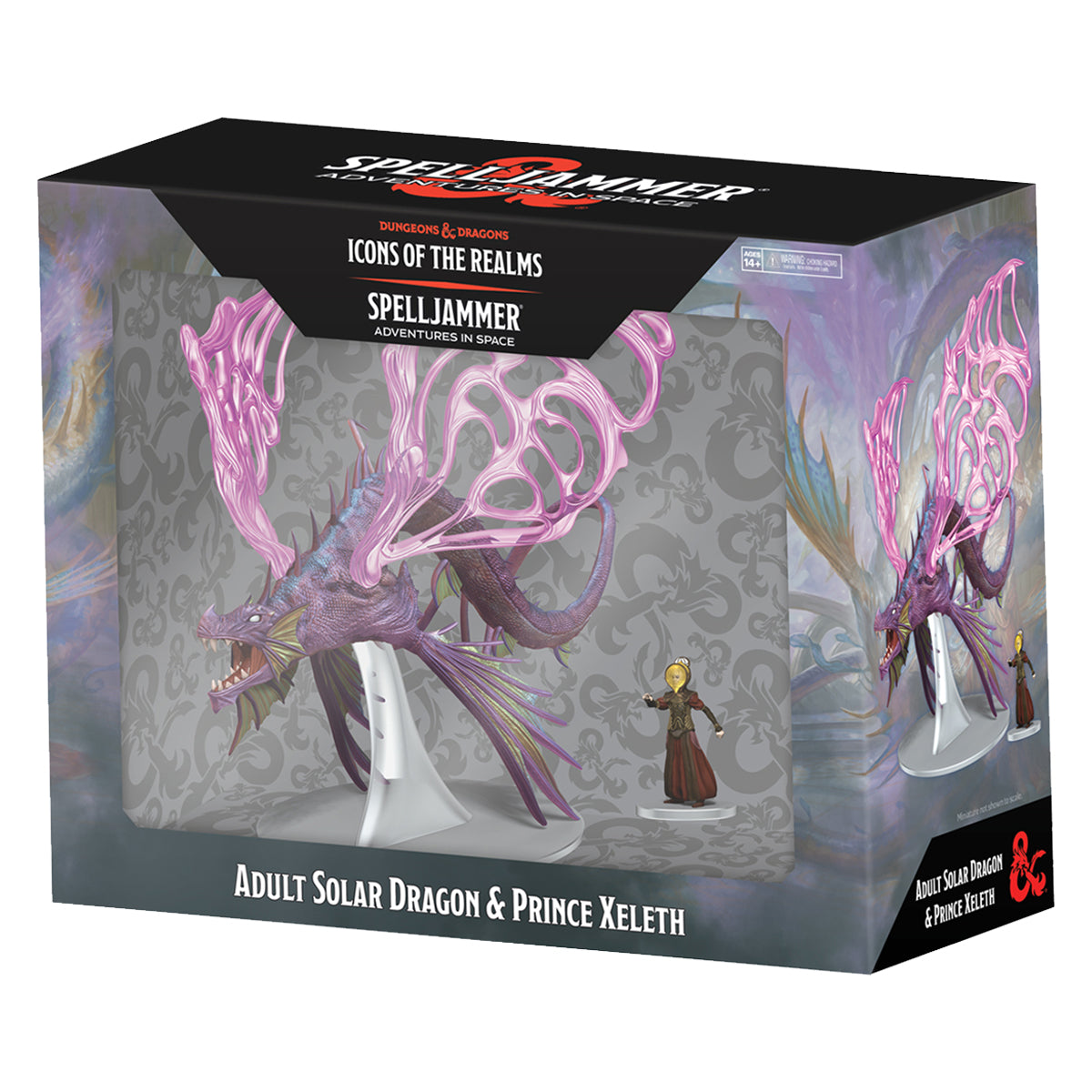 D&D Icons of the Realms Spelljammer Adventures in Space Adult Solar Dragon & Prince Xeleth