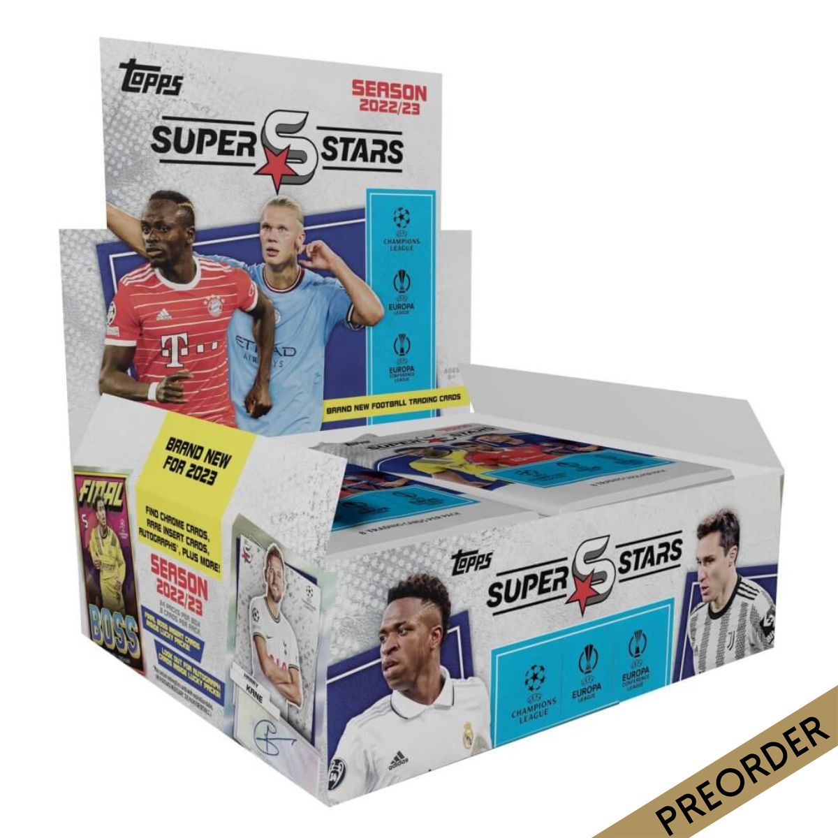 TOPPS UEFA Football Superstars 2023 Cards (Display of 24)