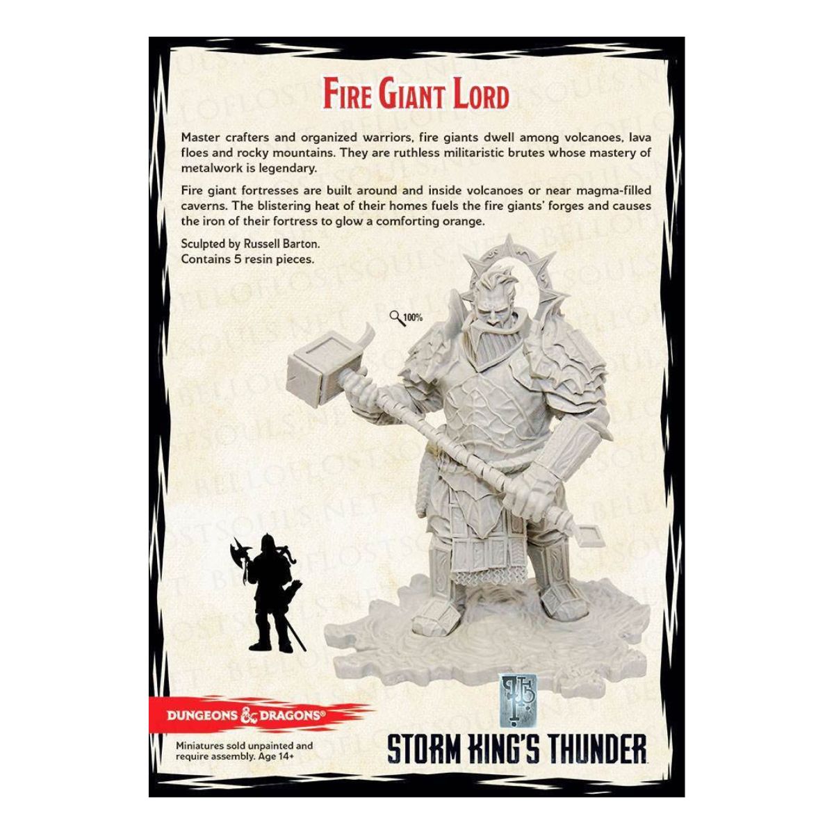 D&D Collectors Series Miniatures Storm Kings Thunder Fire Giant