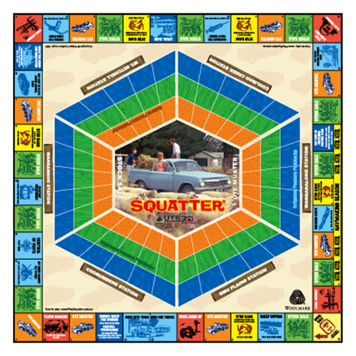 Squatter Holden 70th Anniversary Edition Board Game